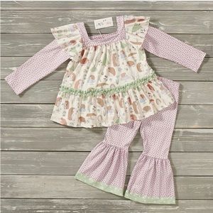 NWT Pete+Lucy Happy Hedgehogs Pant Set